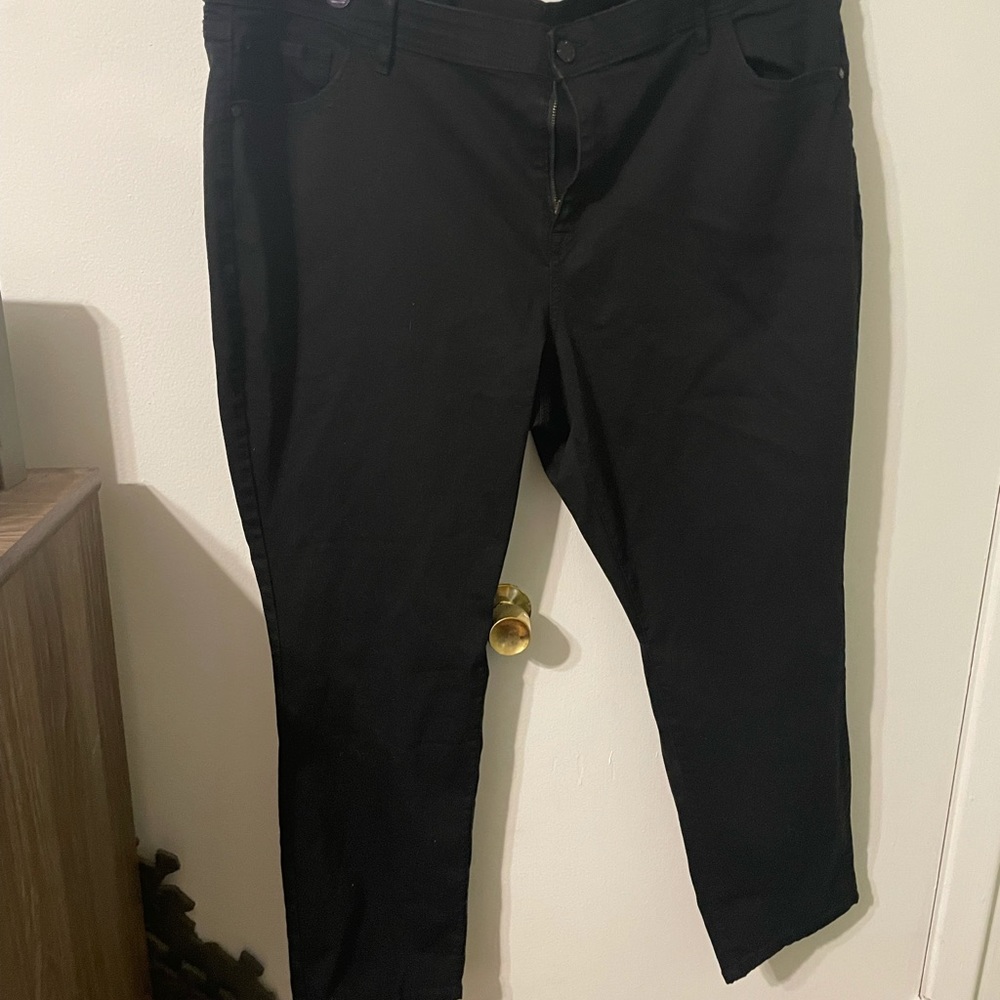 Evri Black high-rise jeggings